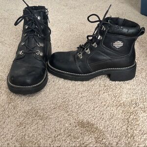 Harley-Davidson Black Ankle Boots